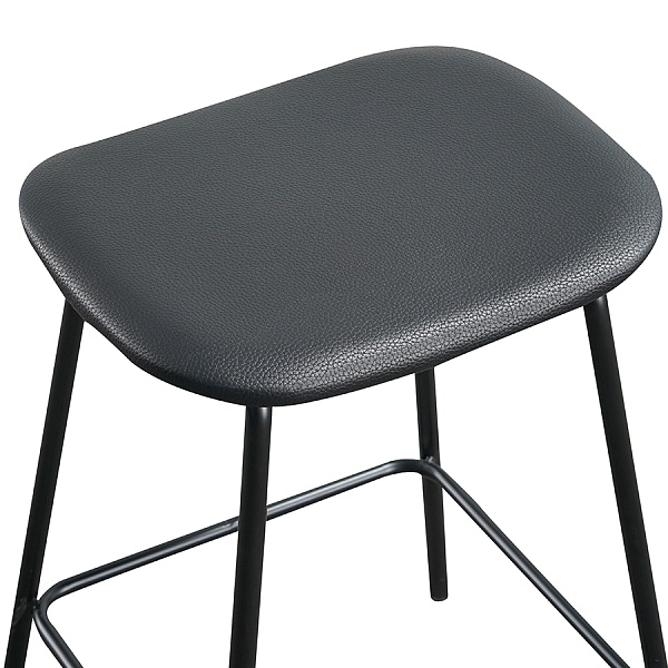 Стул барный randall, черный, экокожа