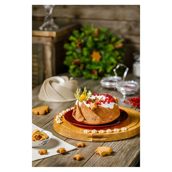 Форма для выпечки круглая Magic Baking, 24х9 см бежевый