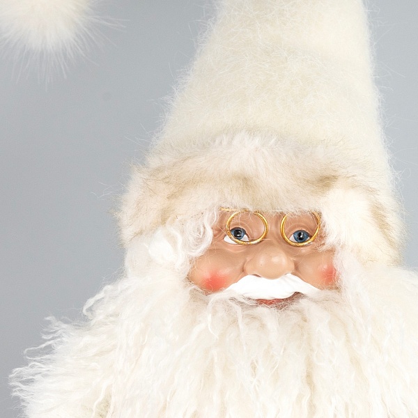 Сувенир Санта 22 x 12 x 60 см Азалия кремовый