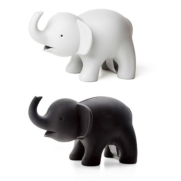 Диспенсер для скотча Qualy Elephant серый