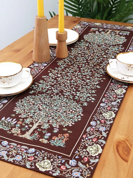 Дорожка 44 х 140 см Le Gobelin Древо Махагон