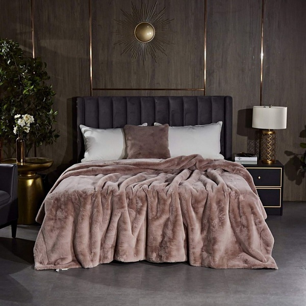 Плед 210 х 230 см Sofi de Marko Ричард пепельная роза