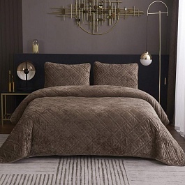 Комплект покрывало и наволочка 160 х 220 см Sofi de Marko Селена капучино