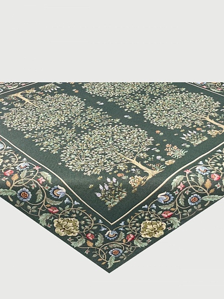 Скатерть 140 х 140 см Le Gobelin Древо бирюза