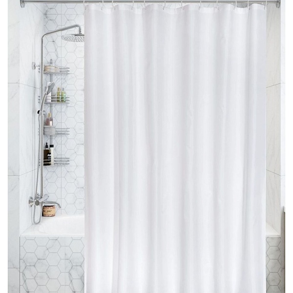 Штора для ванной комнаты 180 х 200 см Ridder Clean белый