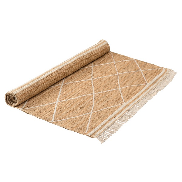 Ковёр из джута с бахромой 200 x 300 см Tkano Ethnic