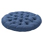 Подушка на стул из стираного льна 40 cм Tkano Essential синий