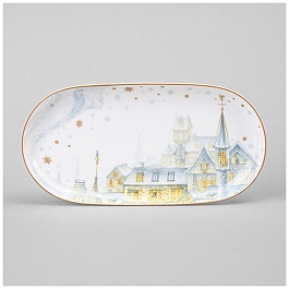 Блюдо овальное 20,5 см Lefard Снежная королева
