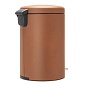 Бак мусорный с педалью 20 л Brabantia NewIcon минеральная корица
