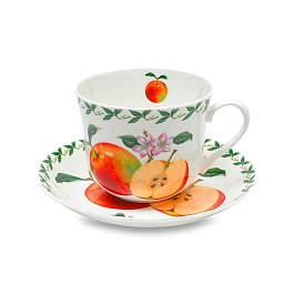 Чашка с блюдцем Яблоко в подарочной упаковке