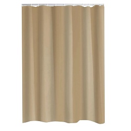 Штора д/ванных комнат Uni кремовый 180х200
