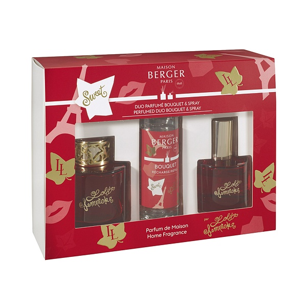 Подарочный набор Maison Berger Paris (интерьерные спрей-духи 50мл+диффузор 90мл) Сладкая Лолита Лемпика