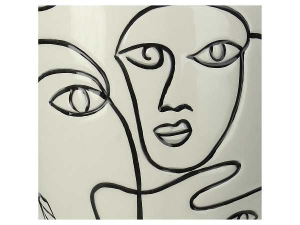 Вазон 15 х 26 см Kersten BV Colour Blocking белый