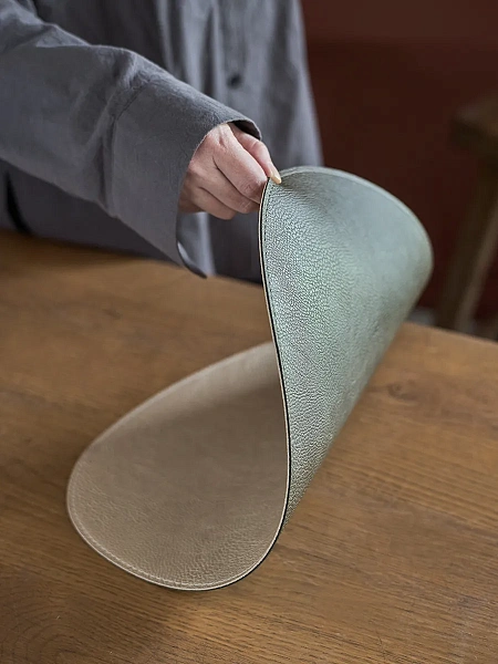 Набор салфеток сервировоч. 4шт 33х41 см, Drop зеленый/бежевый