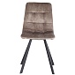 Стул chili, винтажный велюр, серо-коричневый