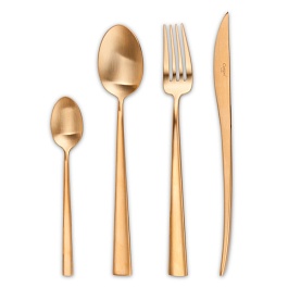 Набор столовых приборов Cutipol Duna Gold матовый 24 предмета