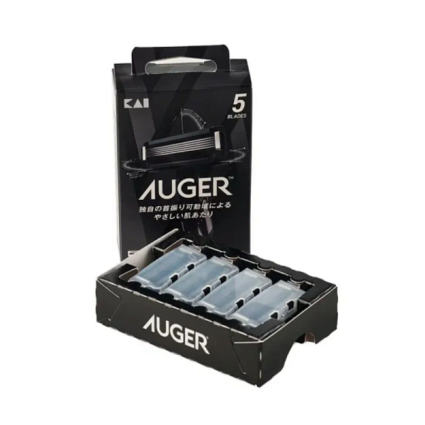 Сменные кассеты для бритвенного станка AUGER , 4 шт