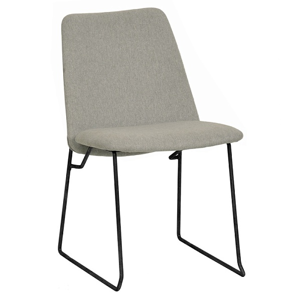 Стул niels, рогожка, светло-серый