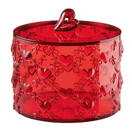 Контейнер с крышкой Guzzini Love большой красный