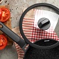 Крышка стеклянная с силиконовым ободом 26 см Nadoba Dara