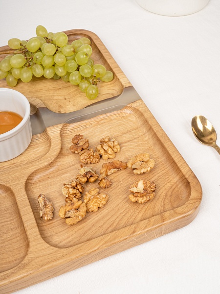 Менажница "Квадро" 35 см, жемчуг