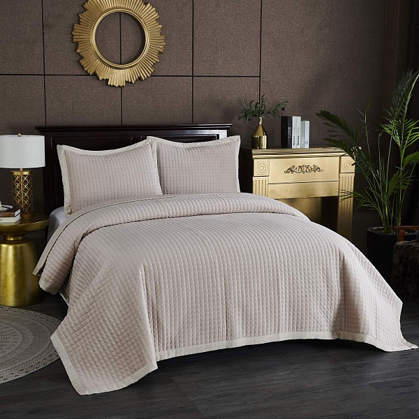 Комплект покрывало и наволочка 160 х 220 см Sofi de Marko Лоретта молоко