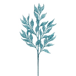 Ветка с глиттером 85 см Азалия голубая