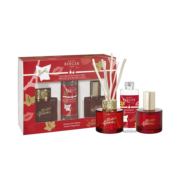 Подарочный набор Maison Berger Paris (интерьерные спрей-духи 50мл+диффузор 90мл) Сладкая Лолита Лемпика