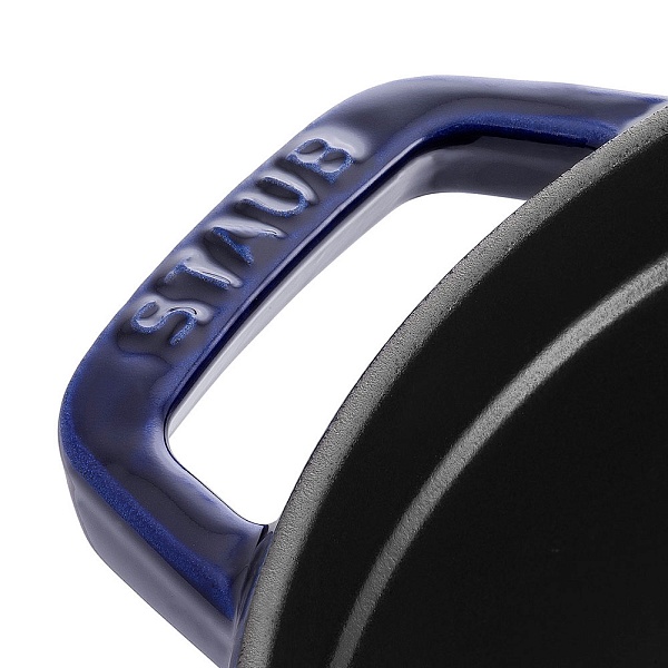 Кокот круглый, 24 см, 3,8 л, темно-синий