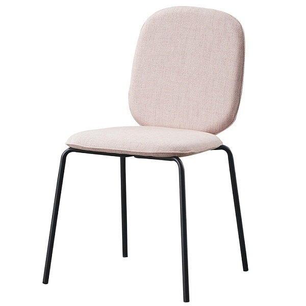 Стул oswald, бежево-розовый, рогожка