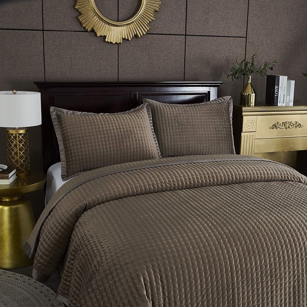 Комплект покрывало и наволочка 160 х 220 см Sofi de Marko Лоретта капучино