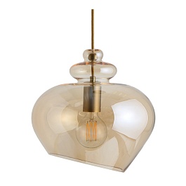 Лампа подвесная grace ?30 см, стекло, шампань