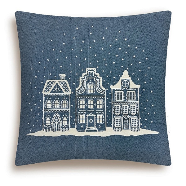 Подушка 45 х 45 см Le Gobelin Нидерланды синяя