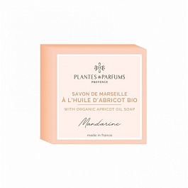 Мыло 100 г Plantes et Parfums Мандарин и абрикосовое масло