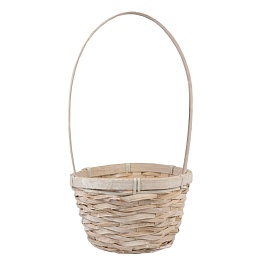 Корзина плетеная 17 x 10,5 x 33 см Азалия отбеленная