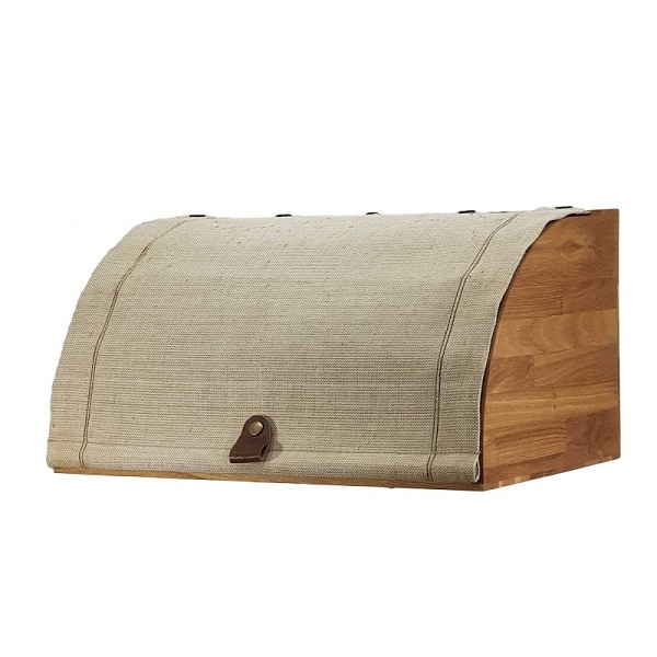 Хлебница с парусиновой крышкой Woodinhome BB003ON