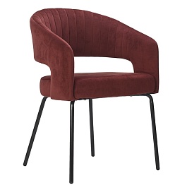 Кресло Berg "Ariadna" вельвет, бордовое