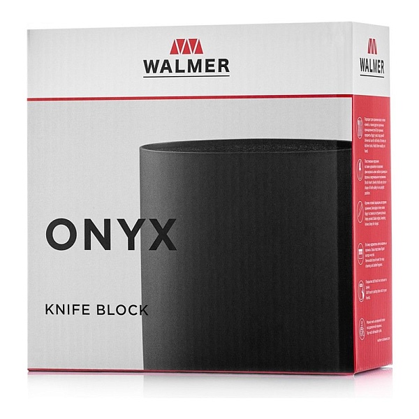 Подставка для ножей 16 см Walmer чёрный