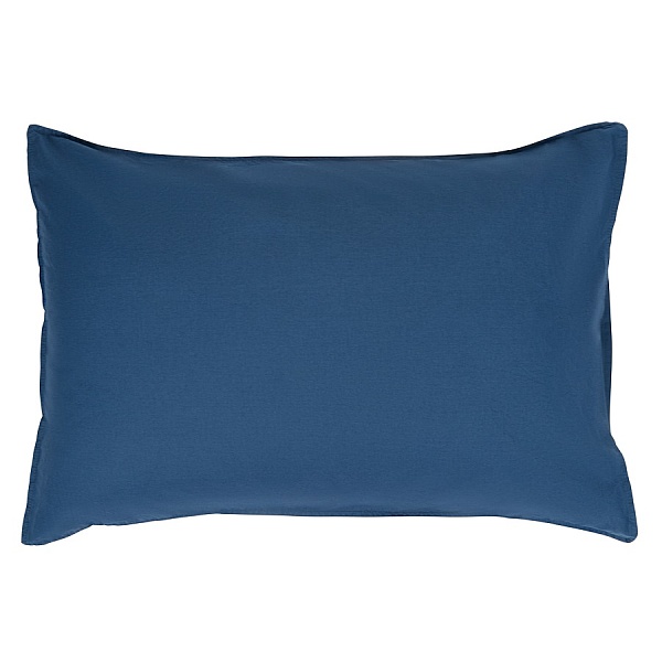 Набор наволочек из органического стираного хлопка 50 х 70 см Tkano Essential 2 шт синий