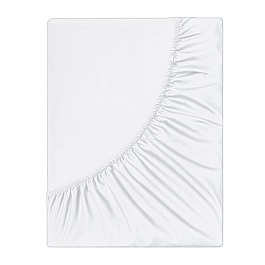 Простыня на резинке 180х200х25 см Soft Silver, альпийский снег