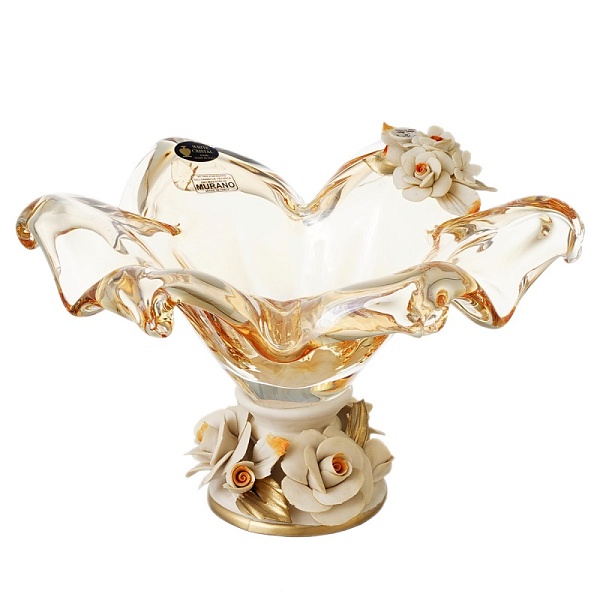 Конфетница White Cristal Янтарь