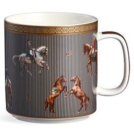 Кружка 400 мл Lefard Horse Club серая