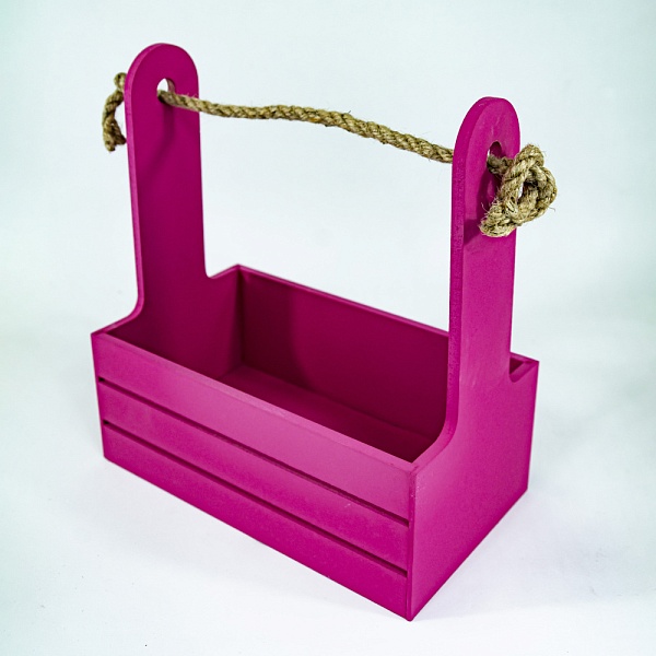 Корзина 21 х 12 х 23 см Азалия бордовый