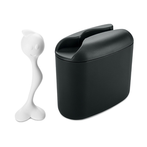 Контейнер для хранения продуктов с ложкой 350 мл Hot Stuff чёрный