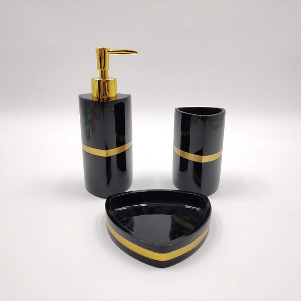 Набор для ванны №55 Sofi de Marko Чёрный глянец