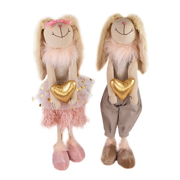 Сувенир Кролик Мальчик/Девочка 46 см в асс.