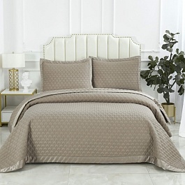 Комплект покрывало и наволочки 160 х 220 см Sofi de Marko Роксалана кофе