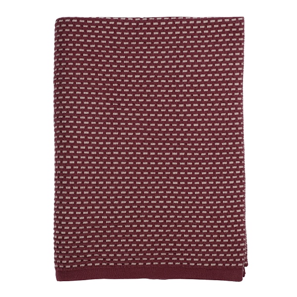 Плед хлопковый фактурной вязки 130 х 180 см Tkano Essential