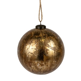 Украшение подвесное Шар 12 см Азалия Антик золотой