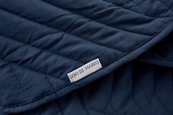 Мориц (синий) Покрывало 160х220